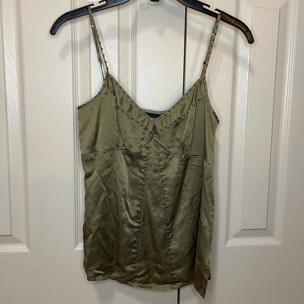 Army green tank top